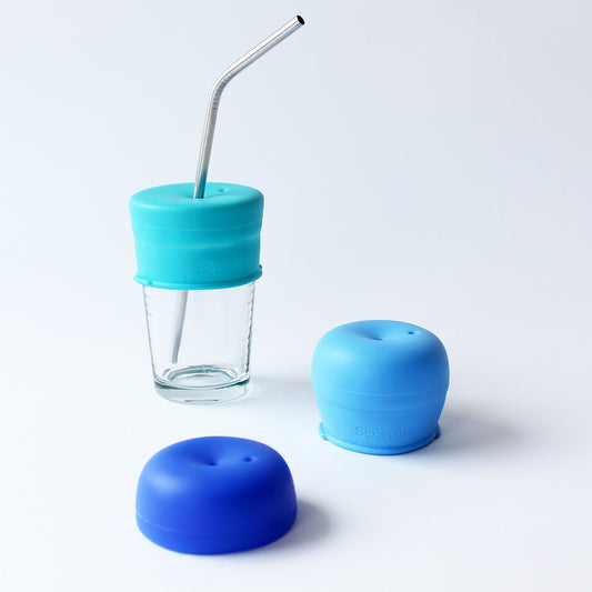 KID Blues – Spill-Proof Stretch Covers for Any Cup (3-Pack)